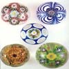 Antique glass paperweights